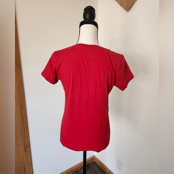 St Louis Cardinals Baseball V Neck Red STL Women's Shirt - Picture 3 of 4